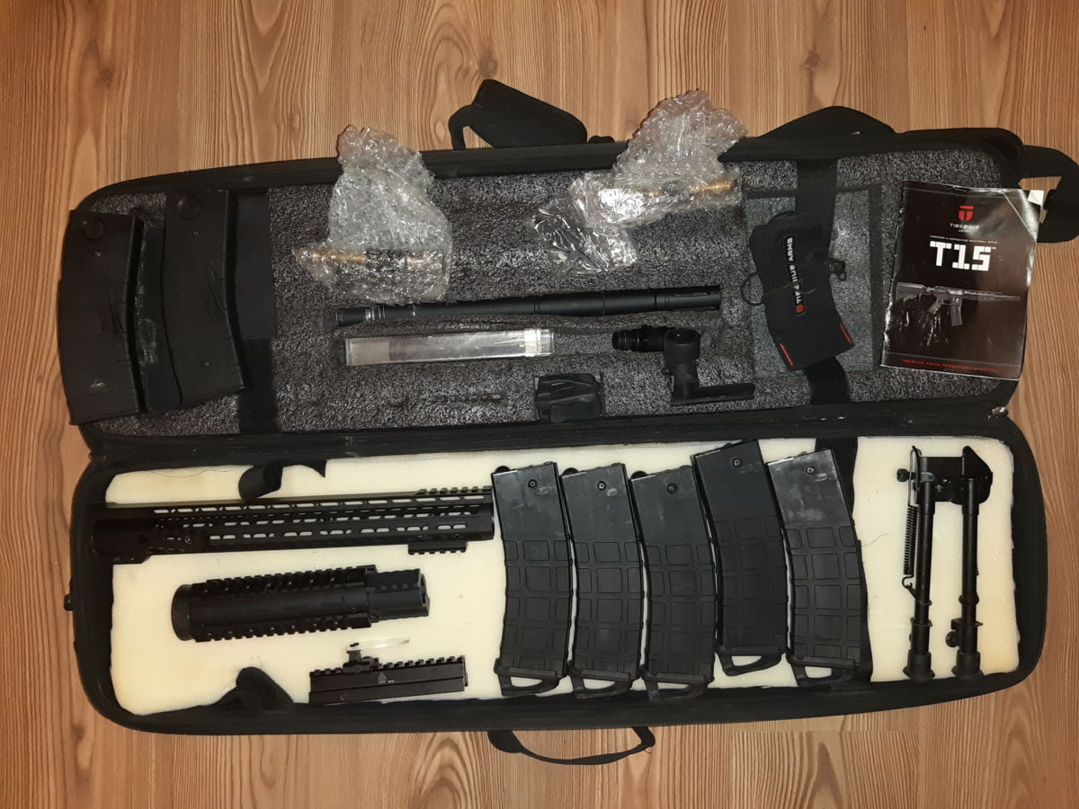 Tiberius T15, Full Auto Kit, Exportfeder, 7 Magazine, 3 Buttstocks, 3