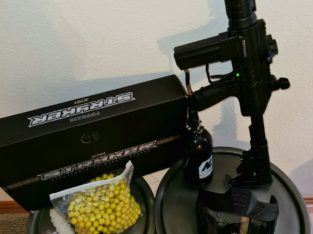 Paintball Markierer Tippmann Stryker XR1, Cal.68, schwarz mit Zubehör