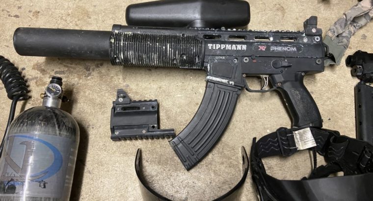 Tippmann x7 Phenom + Tippmann TipX + Zubehör