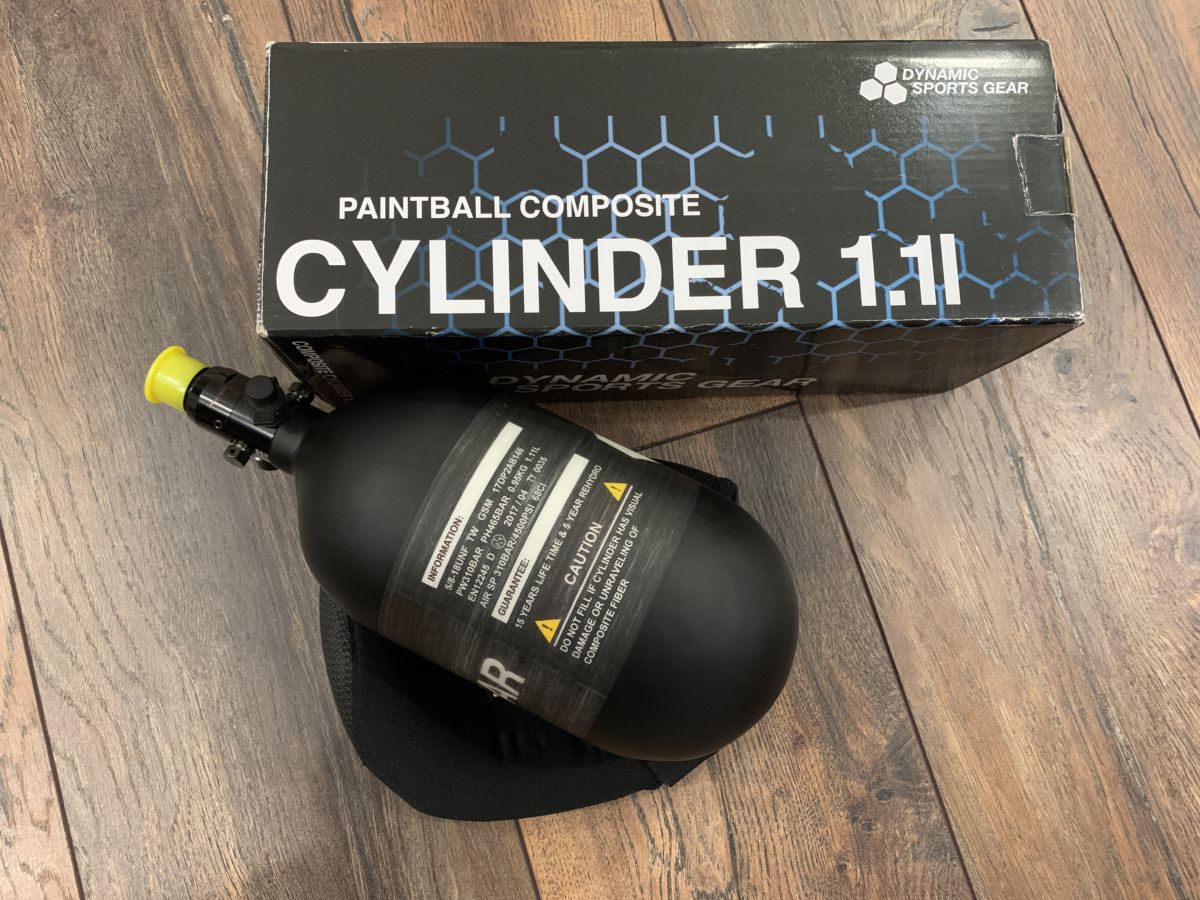 Cylinder 1.1l Paintball Composite HP System 300Bar Paintball Basar