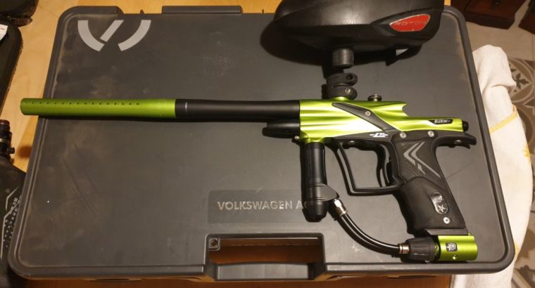 Planet Eclipse Etek 4 LT grün mit Dye Rotor Quick Feed und HPA Tank