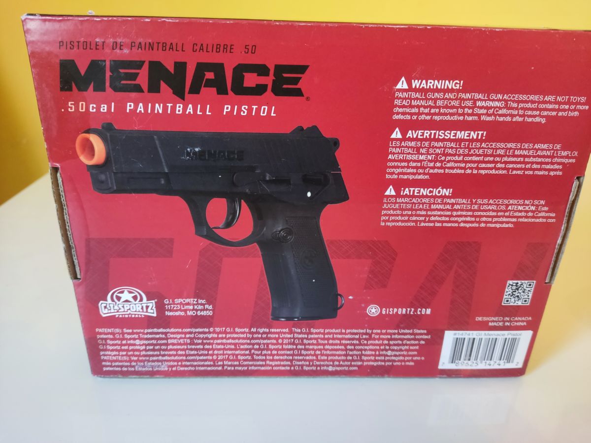 Pistolet CO2 G.I. Menace cal. 50