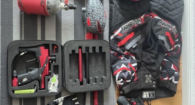 Paintball Ausrüstung Komplettset Gebraucht im sehr guten Zustand