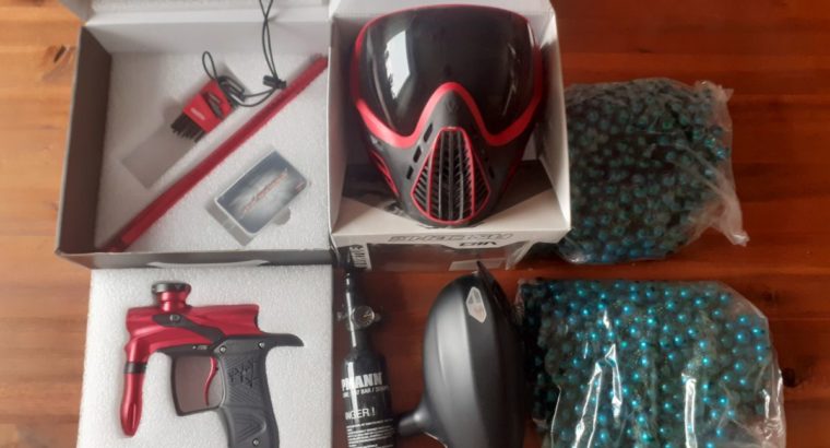 Komplette Paintballausrüstung *Neu* Originalverpackt Dangerous Power Markierer