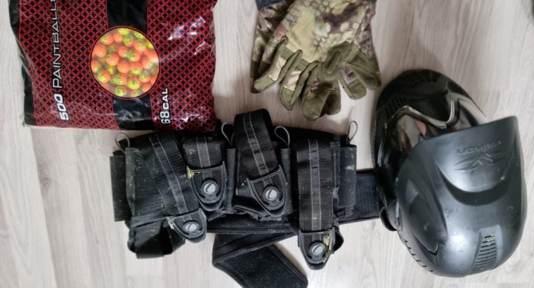 Paintball Komplettset DP G5 Spec-R / Freak Carbon Lauf, Battlepack & Paints.