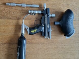 Paintball Ausrüstung (Markierer, Läufe, Maske, CO2, Hopper)