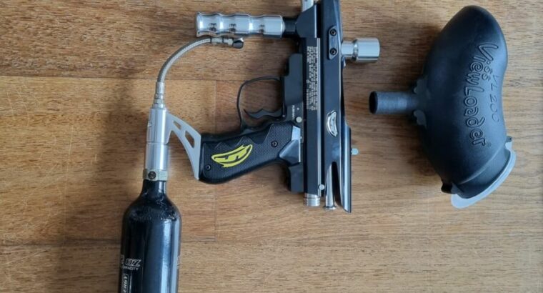 Paintball Ausrüstung (Markierer, Läufe, Maske, CO2, Hopper)