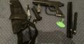 Paintball Set mit drei Markierern, Tanks und mehr