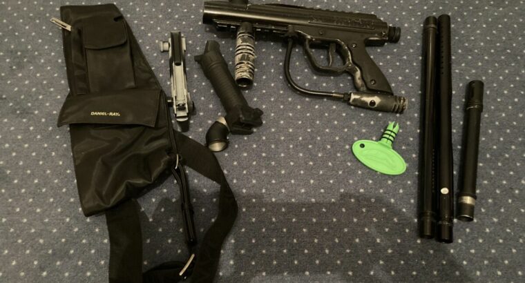 Paintball Set mit drei Markierern, Tanks und mehr