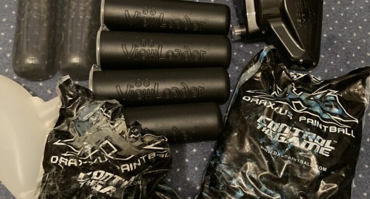 Paintball Set mit drei Markierern, Tanks und mehr