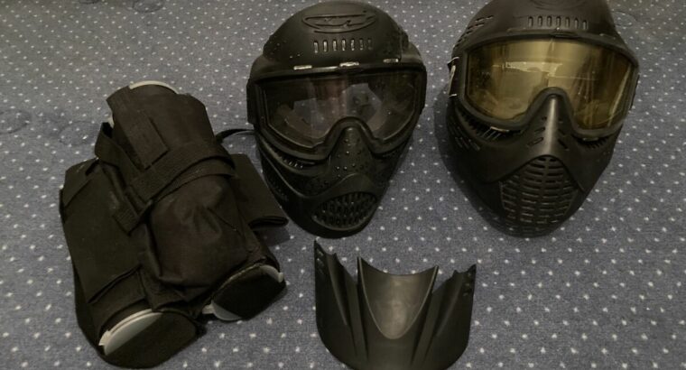 Paintball Set mit drei Markierern, Tanks und mehr