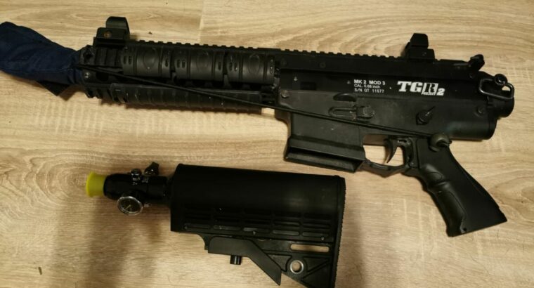 Maxtact TGR2 MK2 MOD3 Paintball Markierer (Schwarz) mit Zubehör