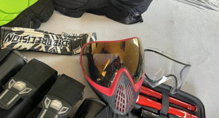 Dye M2 mosair plus Boom Stick und alles was zu sehen ist