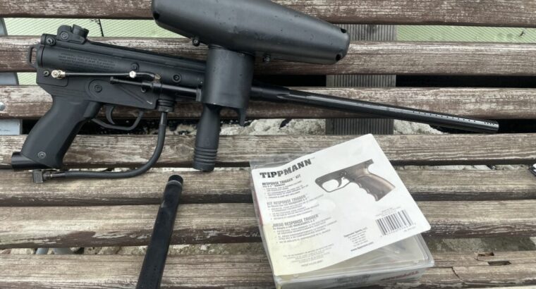 Tippmann A5+ response trigger + Carbon Lauf