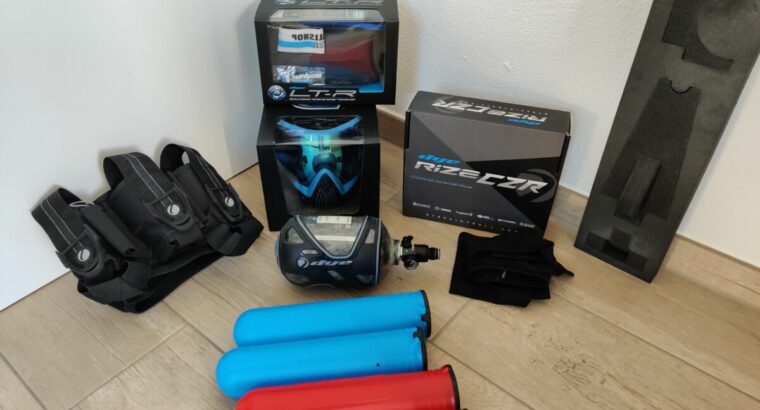 Paintball Komplett Set Ausrüstung – DYE Rize CZR, LT-R, i4, …