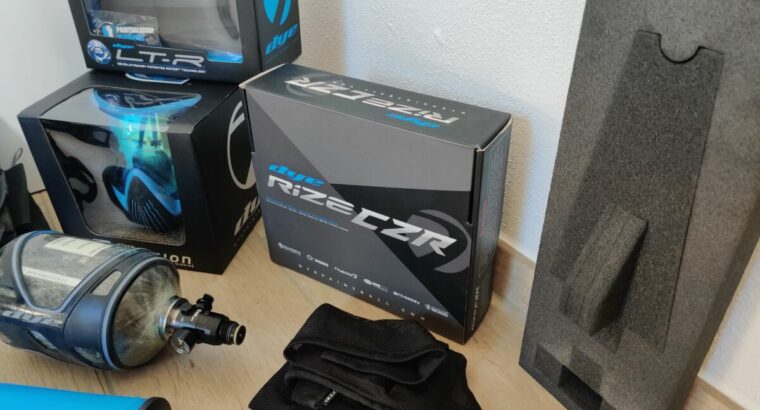 Paintball Komplett Set Ausrüstung – DYE Rize CZR, LT-R, i4, …