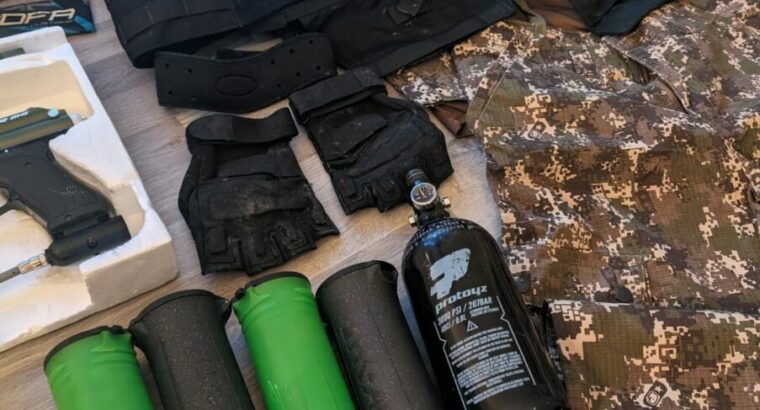 Paintball komplett set