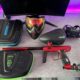 Shocker XLS + DYE Rotor 2 + 1.1L Armotech mit 300bar + Freak Set XL 16 + DYE I5 Komplett Paintball Set