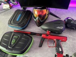 Shocker XLS + DYE Rotor 2 + 1.1L Armotech mit 300bar + Freak Set XL 16 + DYE I5 Komplett Paintball Set