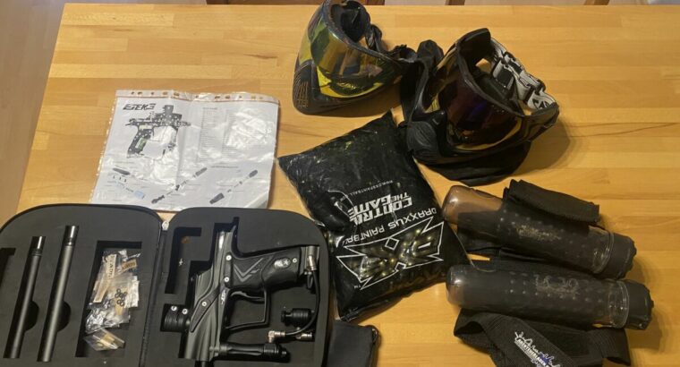 Paintball Equipment mit Markier planet eclipse ETEK 3