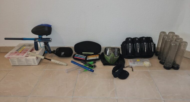 Komplettset: Empire AXE Pro, Dye LT-R Hopper, Freak Lauf-Set, HK Army Zego G Battlepack, Dye I4 Maske, Dye LockLid Pods, 300 Bar Flasche