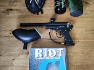 Paintball Set New Legion Riot, Shark 300bar Flasche, Valken Maske