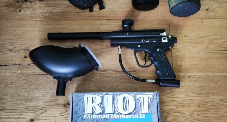Paintball Set New Legion Riot, Shark 300bar Flasche, Valken Maske