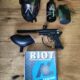 Paintball Set New Legion Riot, Shark 300bar Flasche, Valken Maske