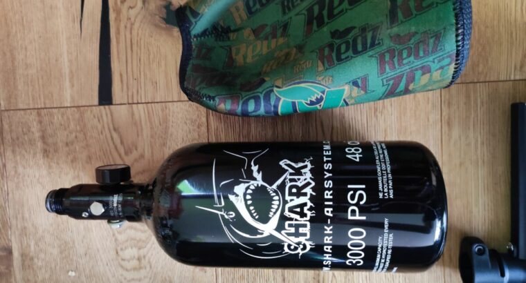 Paintball Set New Legion Riot, Shark 300bar Flasche, Valken Maske