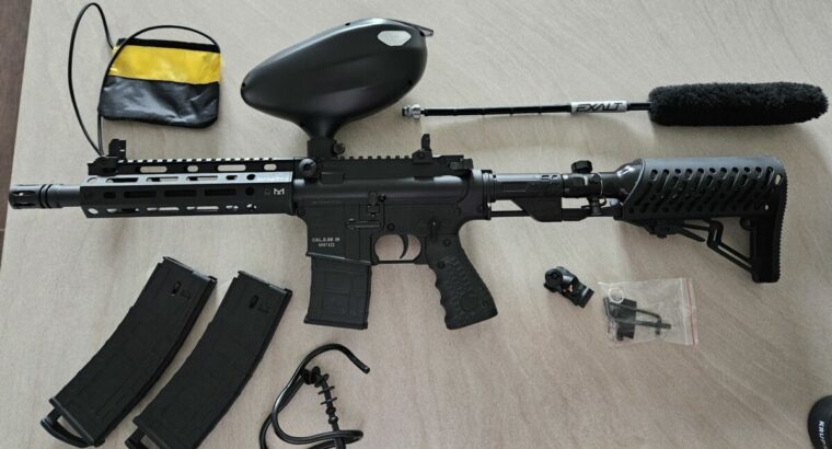 Tippmann TMC Elite mit Air Thru Stock und M-Lok Handguard & Proto Primo Hopper