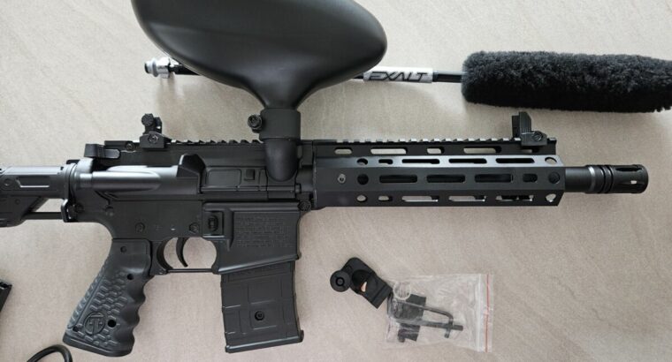 Tippmann TMC Elite mit Air Thru Stock und M-Lok Handguard & Proto Primo Hopper