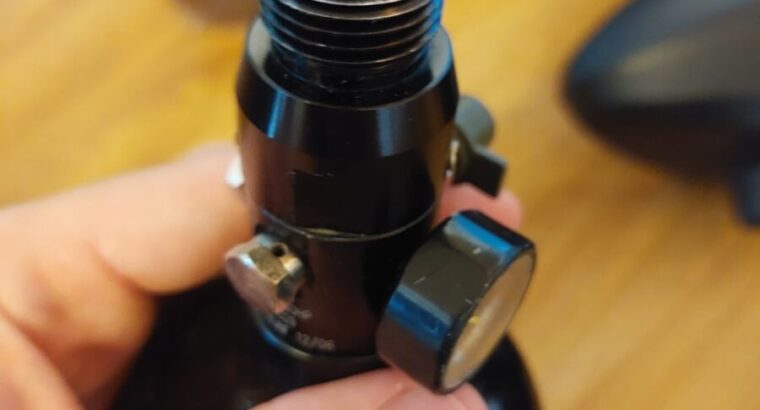 4. Gasflasche; 200 BAR Aluminium Schwarz, 0,8 Liter