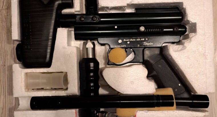 Spyder Paintball Markierer mit extra Zubehör