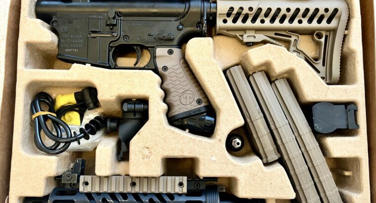 Set: Tippmann TMC 68 Mag/Hopper Paintball Markierer, schwarz