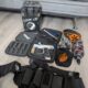Paintball Set aus Markierer, Flaschen, Hopper, Maske und vielem mehr