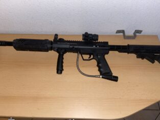 VALKEN V-TAC SW-1 BLACKHAWK PAINTBALL MARKIERER – TANGO RIG EDITION + Rotpunktvisier RDA 20 Black Valken