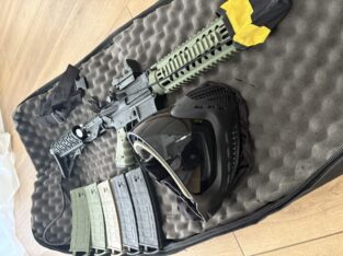 Tippmann TMC mit Rotpunkt und viel Zubehör
