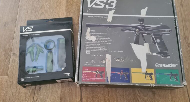 Spyder VS3 Paintball Markierer inkl unbenutzte color body kit