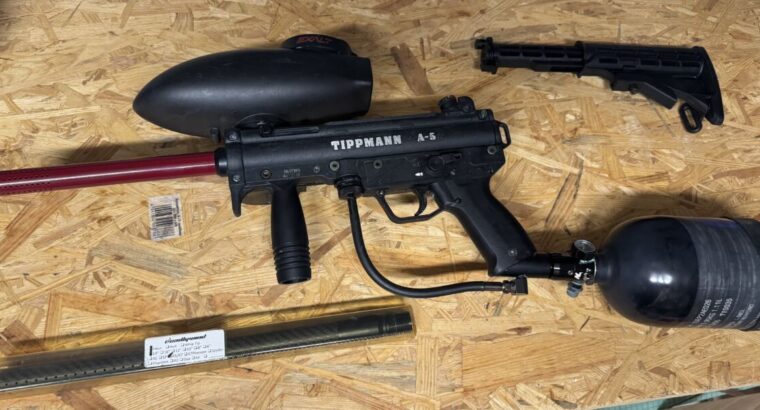 Tippmann A5 mit Zubehör
