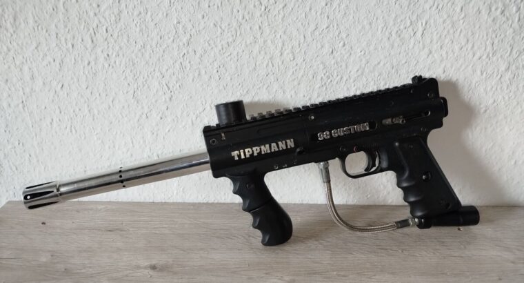 Tippmann 98 Custom Rental Markierer Schwarz Chrome Paintball Platinum ACT