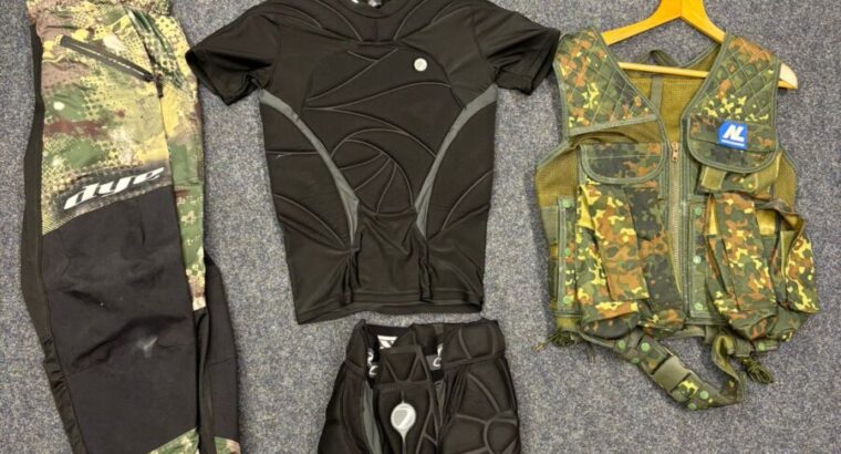 Paintball Ausrüstung – Kleidung in gutem Zustand – einzeln oder im Set zu verkaufen