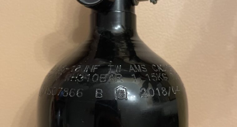 POWAIR BASIC SERIES 0,8L / 48CI PAINTBALL ALUMINIUM HP FLASCHE 200 BAR