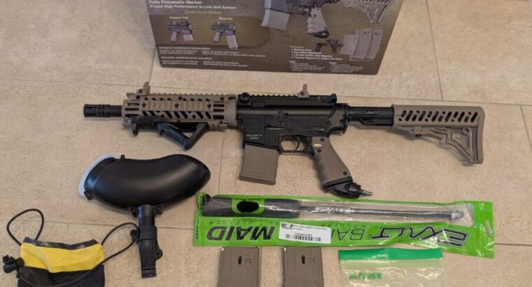 Tippmann TMC MagFed Paintball Markierer + HP System + Mamba Style Remotestystem