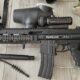 Tippmann A-5 Gewehr Markierer mit viel Zubehör