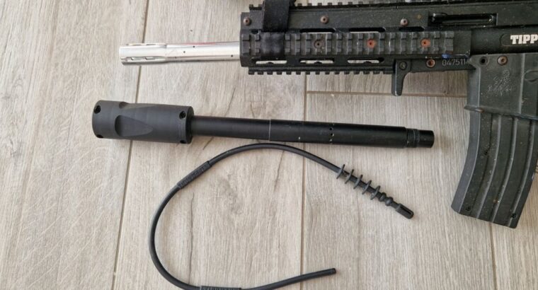 Tippmann A-5 Gewehr Markierer mit viel Zubehör