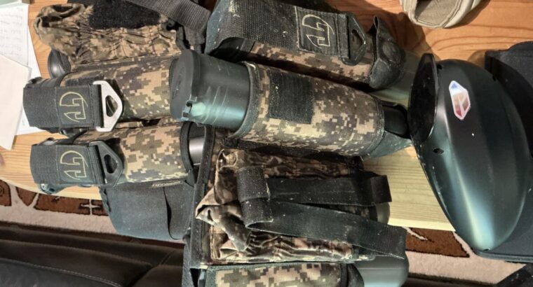 Kaum gebrauchtes paintball set für zwei Personen