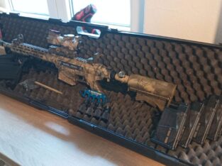 Teilauflösung Paintball Marker Sammlung | MilSig M Serie als Sniper in Tarnfarbe