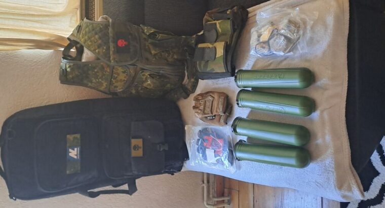 Kontplette Paintball-Ausrüstung