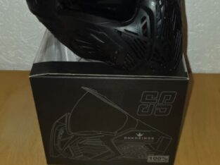 Bunkerkings CMD Paintball-Maske – Pitch Black (Neu & unbenutzt)