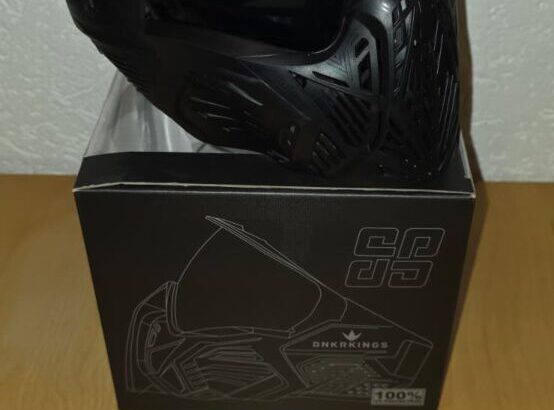 Bunkerkings CMD Paintball-Maske – Pitch Black (Neu & unbenutzt)